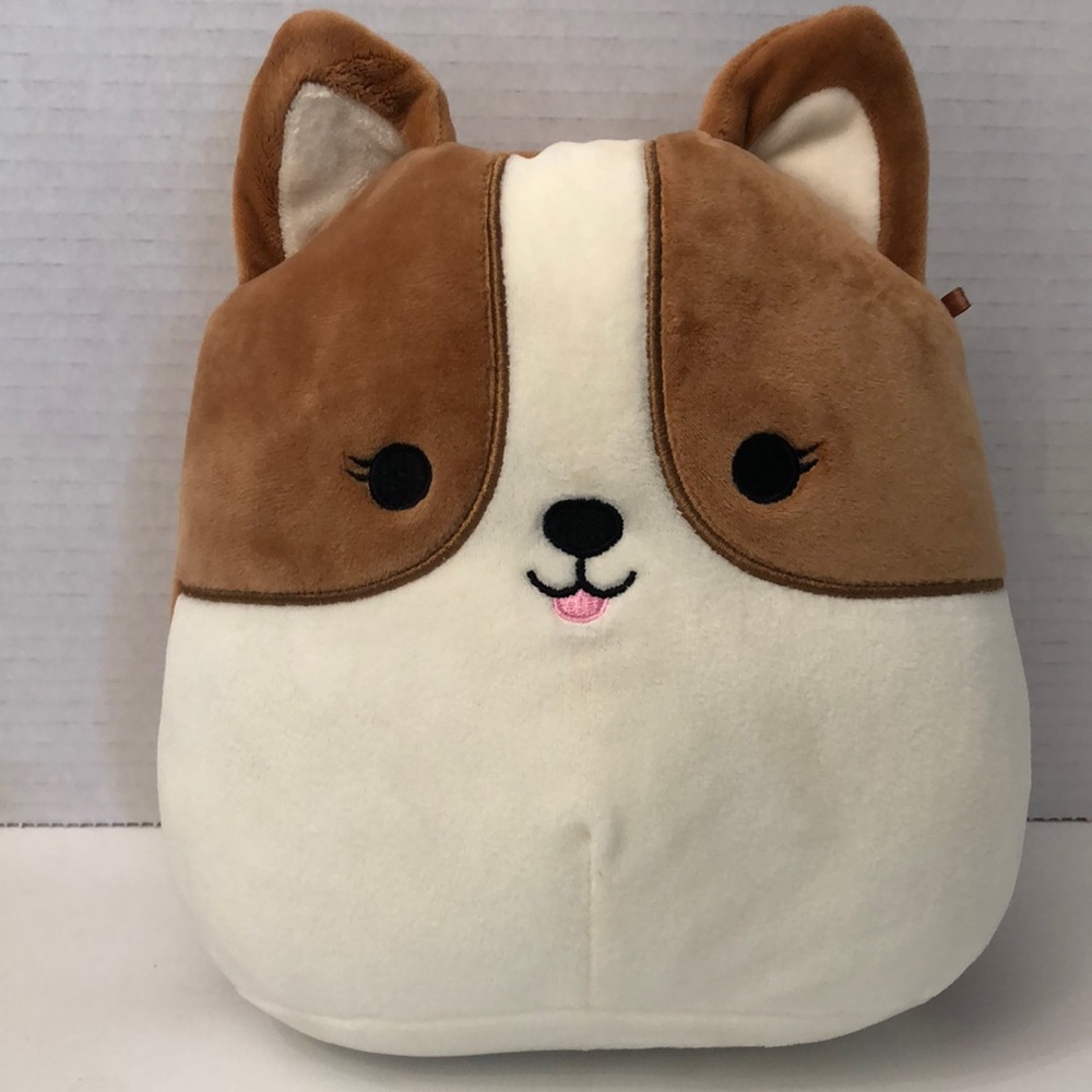Squishmallow Regina Corgi 8" Rainbow Tail Puppy Dog Plush